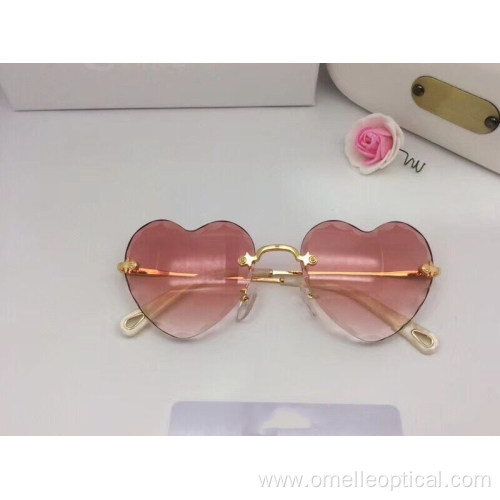 Colorful Heart Shaped Sunglasses For Women